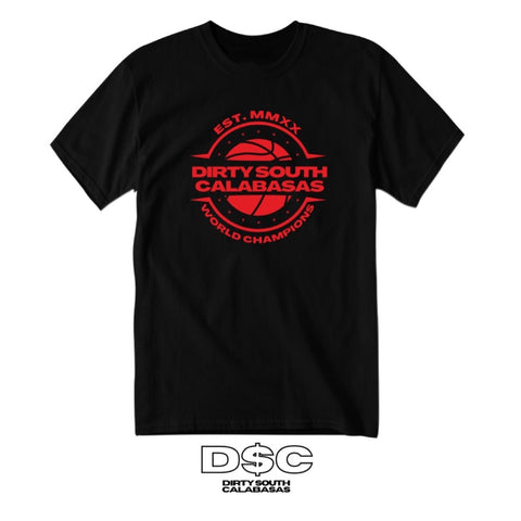 D$C “WORLD CHAMPIONS” TEE (BLACK + RED)